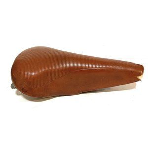 Vintage Bicycle Seat Saddle Made in Tawain Nylon6, 10" long by 3" high Brackets